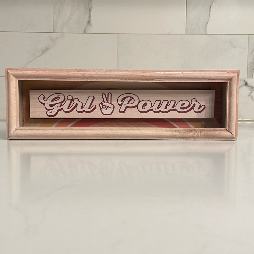 Girl Power Wooded Decor